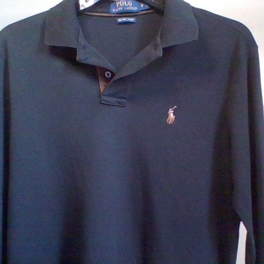 Polo Ralph Lauren men black long sleeve size small shirt